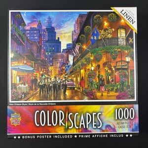 NEW New Orleans Style 1000 Piece Colorscape Jigsaw Puzzle by Master Pieces